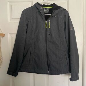 ZeroXposur Grey/Black Jacket with Neon Highlights Size Large Juniors